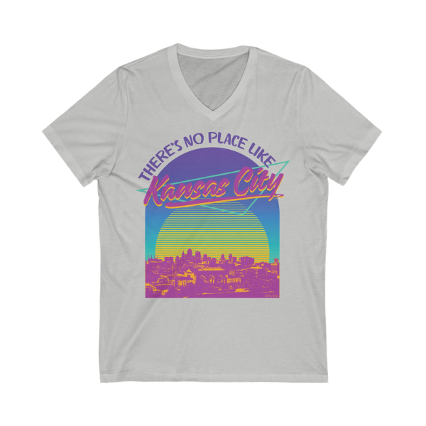 "No Place like KC" unisex V-neck T-shirt